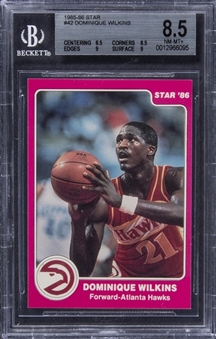 1985-86 Star #42 Dominique Wilkins Rookie Card – BGS NM-MT+ 8.5